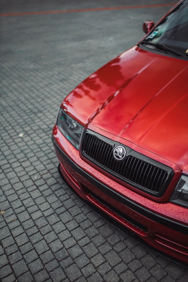 Photo of a red Octavia Skoda